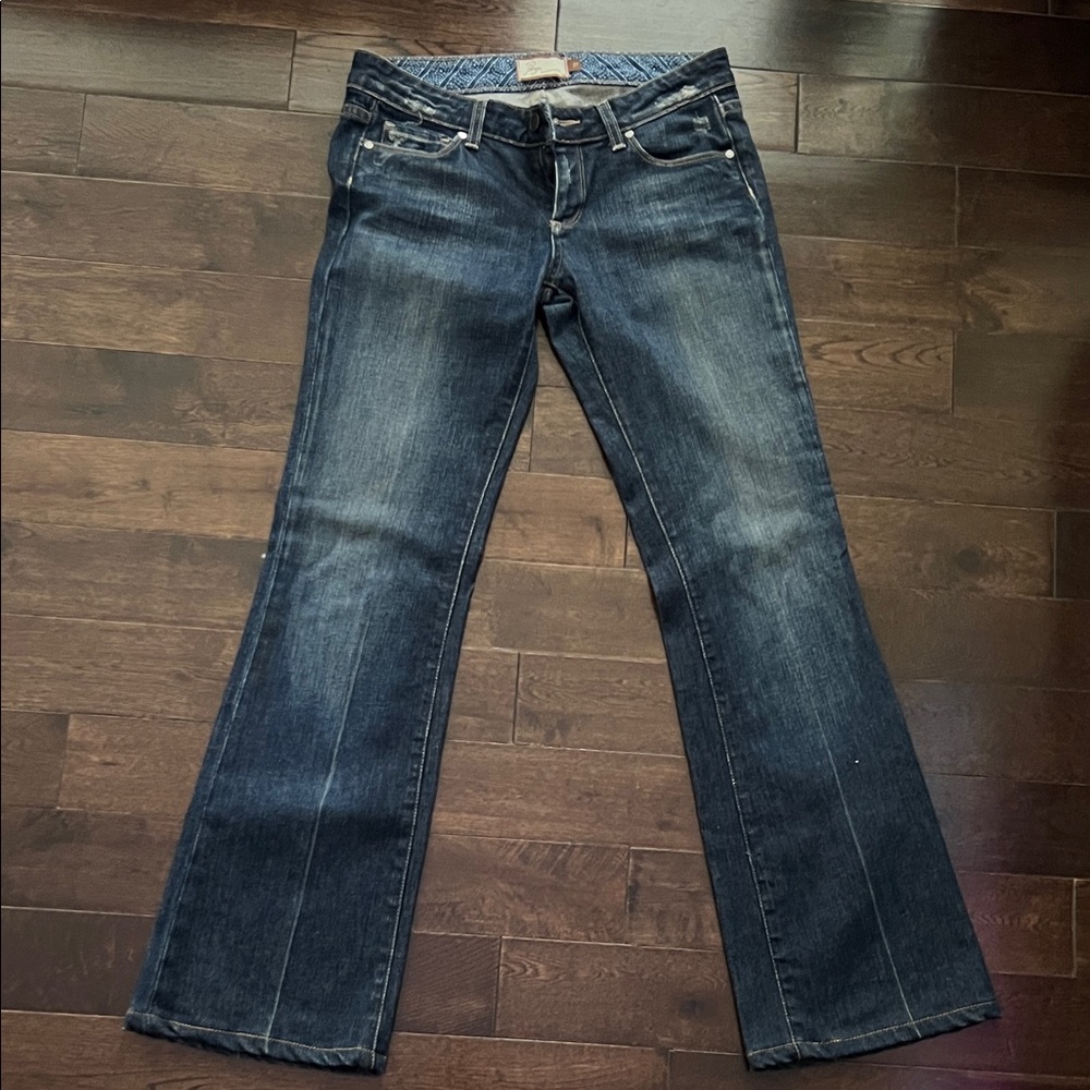 PAIGE Dark Blue Flare Jeans